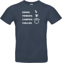 Camper T-Shirt: Essen Trinke Campen Chillen